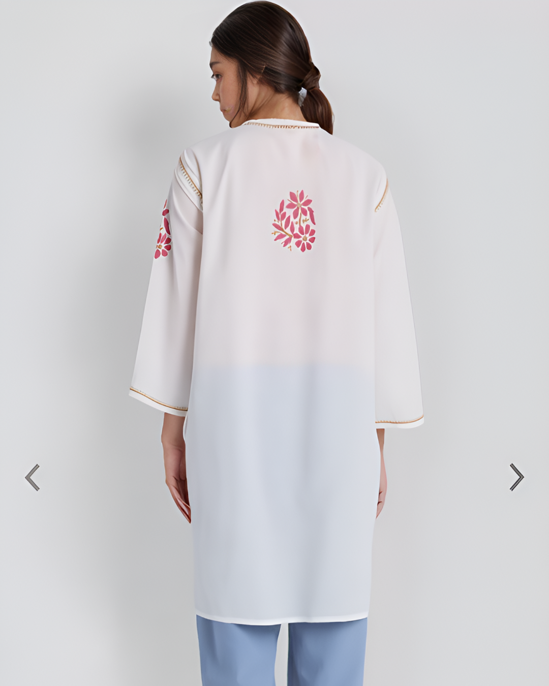 Cotton Hand Embroidered Kurti